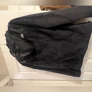 Black fleece with hood, The North Face, women’s M, gently used, no damage